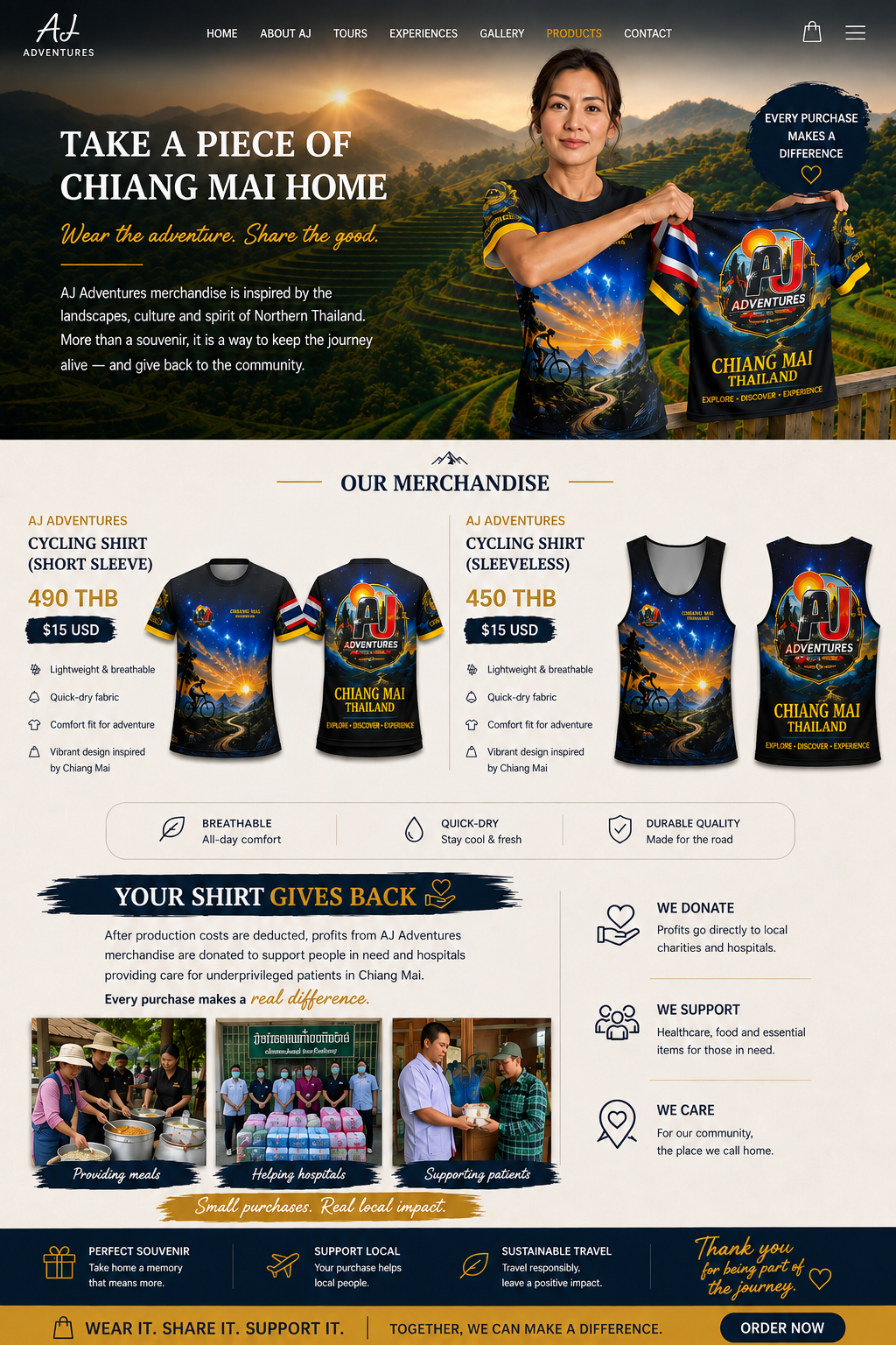 Take a Piece of Chiang Mai Home — AJ Adventures merchandise