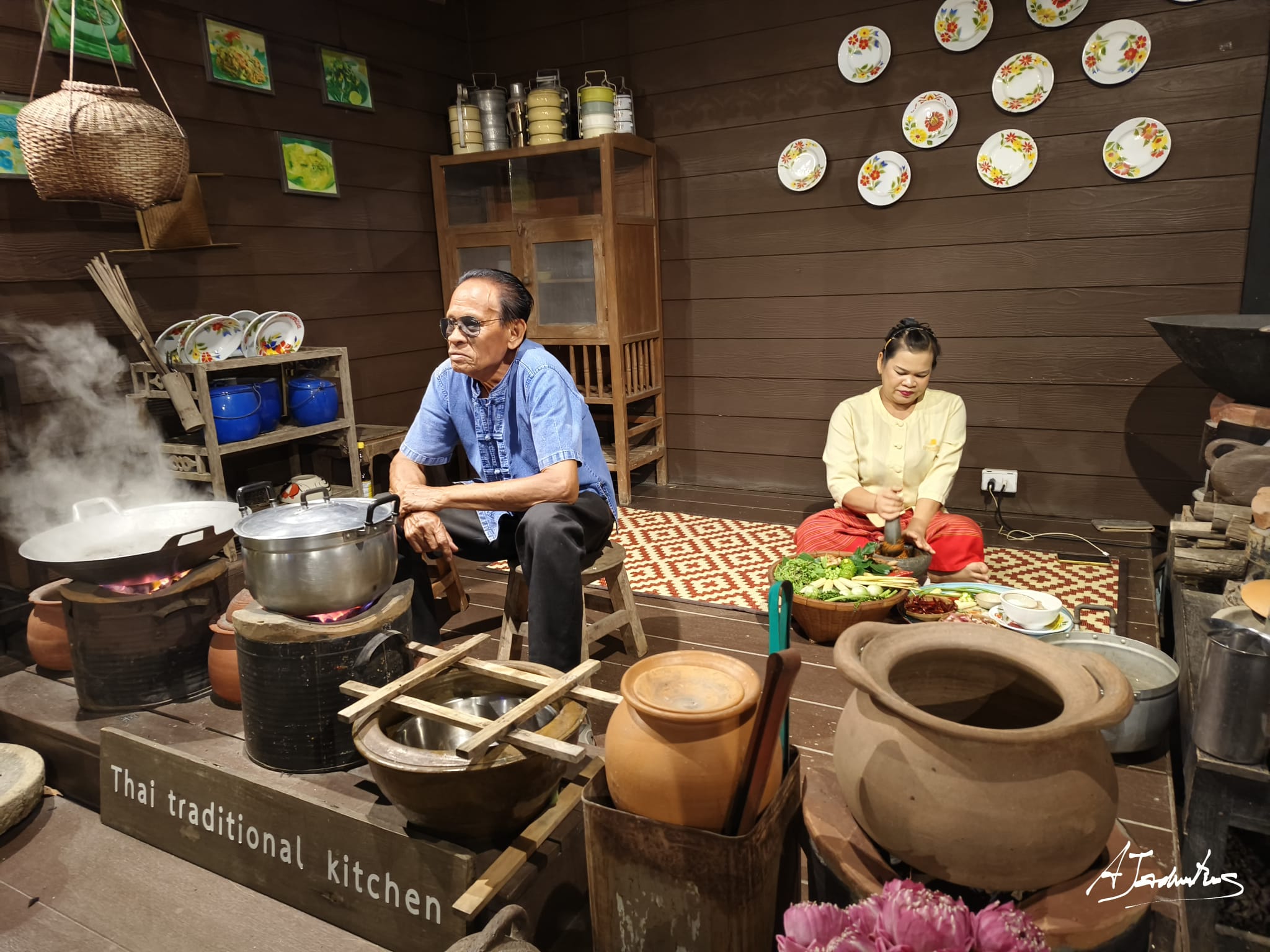 Traditional Northern Thai kitchen